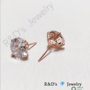 14k gold 2ct Lab Diamond Cushion Cut Cubic Earring